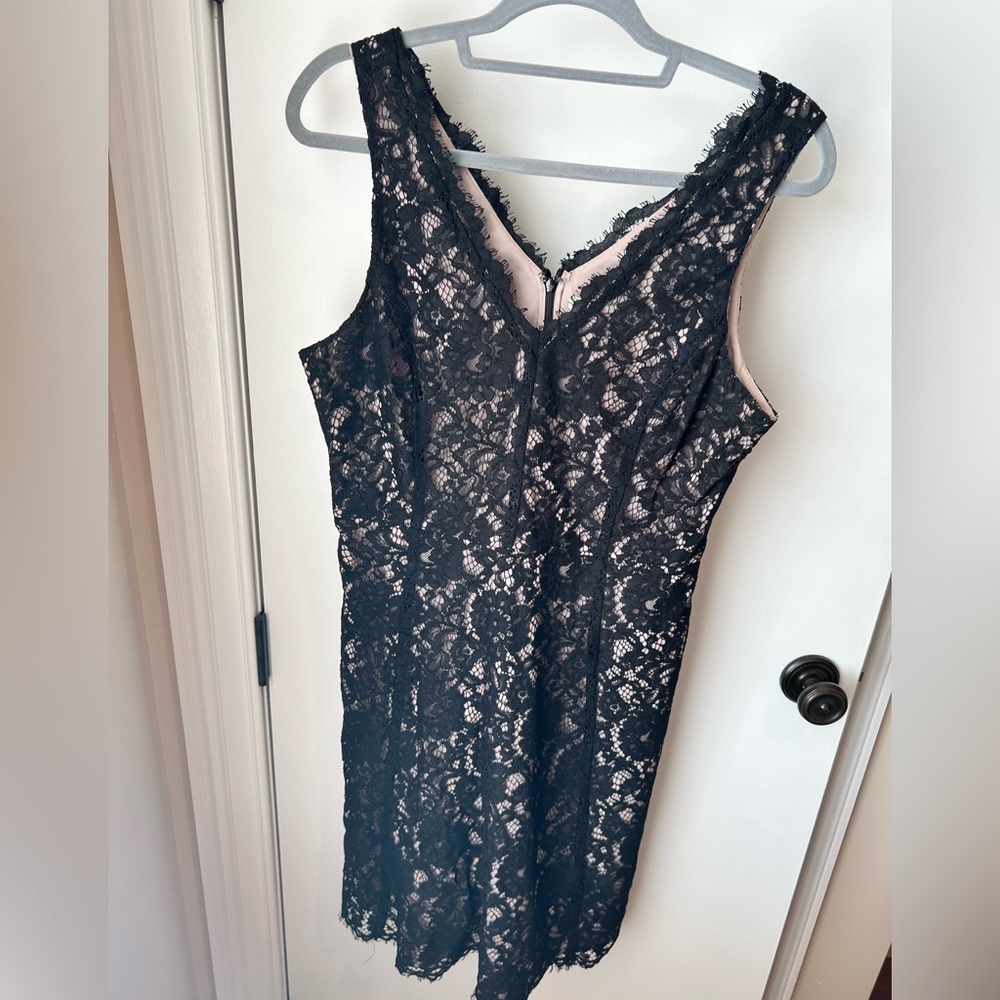 Black lace Loft Cocktail Dress